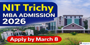 NIT Trichy Begins MBA Admission 2026; Apply by March 8 at nitt.edu